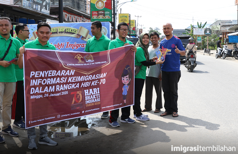 Penyebaran Informasi Keimigrasian dalam rangka HBI ke-70